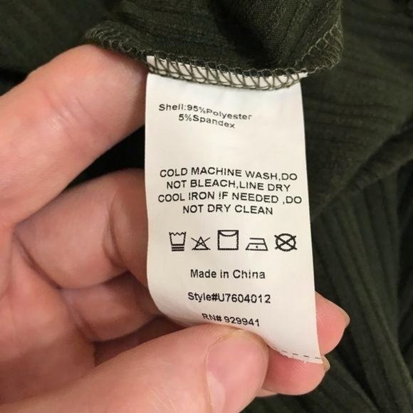 NWT Susan Betro Ribbed Knit Green Dress Size XL - Picture 9 of 11